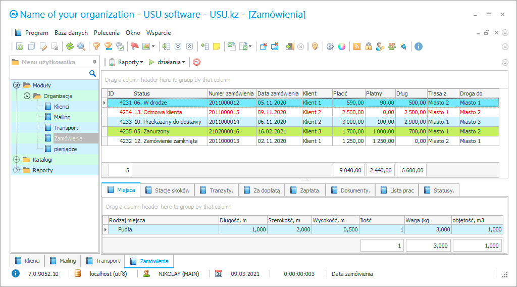 Program do rozliczania listów przewozowych